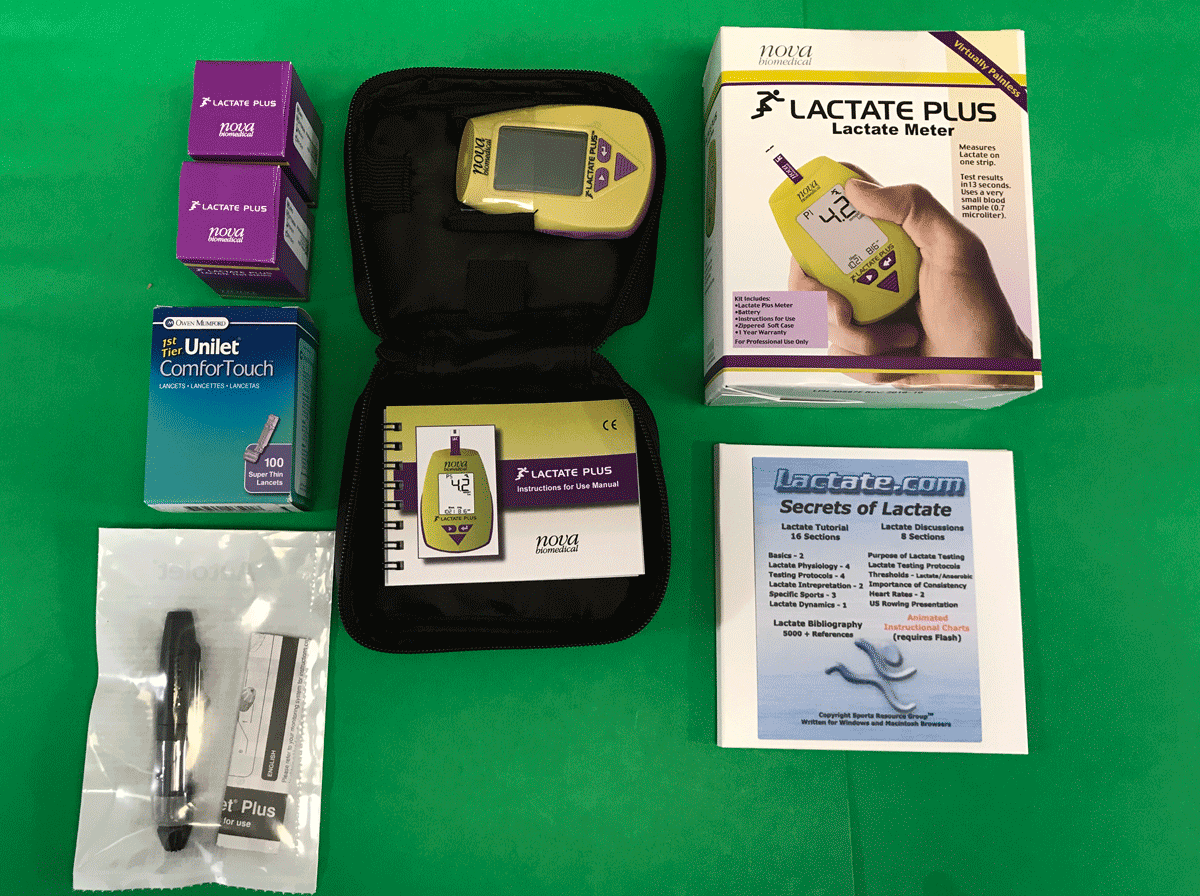 The Lactate Plus Individual Test Package includes